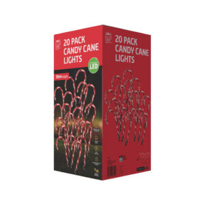 LED Path Lights Candy Canes 20pk