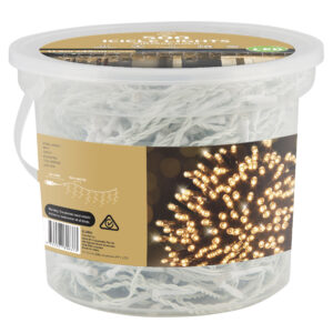 LED Icicle Lights 500 Vintage Gold