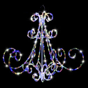LED Acrylic Chandelier Flashing Multi Colour