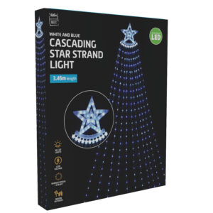 LED Waterfall Star Light Flexwire Blue-White