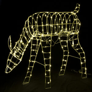 LED Giant Flexi Wrap Feeding Reindeer 105cm