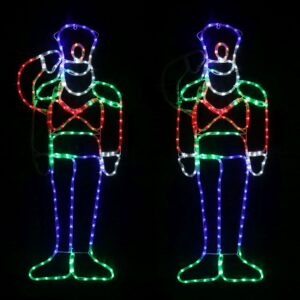 LED Ropelight Soldier Saluting