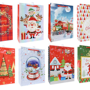 Giftbag Xmas Printed XLGE Mega Mix