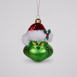 Hanging Ornament Glass Retro Grinch 8cm