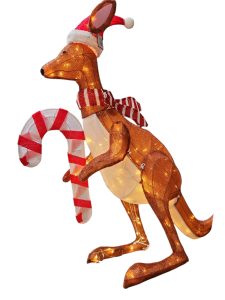 Christmas Kangaroo Display with Lights