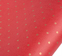 Christmas Wrap 5m * 75cm mini dots kraft-rg