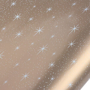 Christmas Wrap twinkling stars - gold