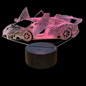 Illusion Lamp 3D - Sports Car